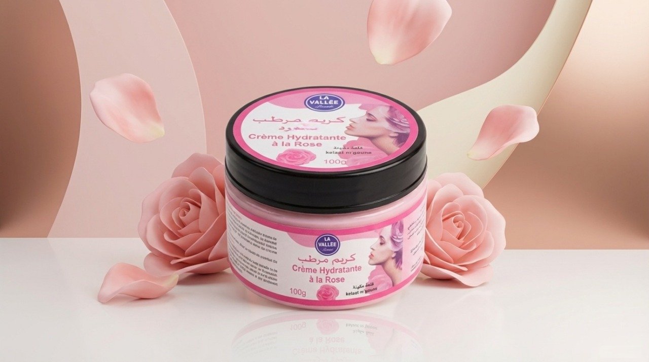 كريم مرطب بالورد (100جم)